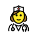 female doctor Discord emoji — free static PNG download