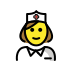 female nurse Discord emoji — free static PNG download