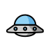 flying saucer Discord emoji — free static PNG download