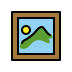 framed picture Discord emoji — free static PNG download
