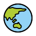globe showing Asia-Australia Discord emoji — free static PNG download