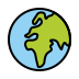 globe showing Europe-Africa Discord emoji — free static PNG download