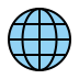 globe with meridians Discord emoji — free static PNG download