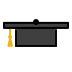graduation cap Discord emoji — free static PNG download