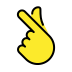 hand with index finger and thumb crossed Discord emoji — free static PNG download