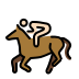 horse racing: light skin tone Discord emoji — free static PNG download