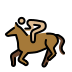 horse racing: medium-light skin tone Discord emoji — free static PNG download