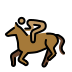 horse racing: medium skin tone Discord emoji — free static PNG download