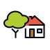 house with garden Discord emoji — free static PNG download