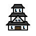 Japanese castle Discord emoji — free static PNG download
