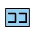 Japanese “here” button Discord emoji — free static PNG download