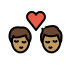 kiss: man, man, medium skin tone Discord emoji — free static PNG download