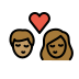 kiss: person, person, medium skin tone, medium-dark skin tone Discord emoji — free static PNG download