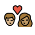 kiss: woman, man, medium-light skin tone, medium skin tone Discord emoji — free static PNG download