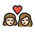 kiss: woman, woman, light skin tone Discord emoji — free static PNG download