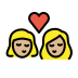 kiss: woman, woman, medium-light skin tone Discord emoji — free static PNG download