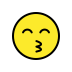 kissing face with smiling eyes Discord emoji — free static PNG download