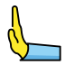 leftwards pushing hand Discord emoji — free static PNG download