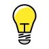 light bulb Discord emoji — free static PNG download