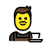 man barista Discord emoji — free static PNG download