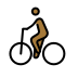 man biking: medium-dark skin tone Discord emoji — free static PNG download