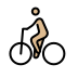 man biking: medium-light skin tone Discord emoji — free static PNG download