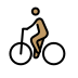 man biking: medium skin tone Discord emoji — free static PNG download
