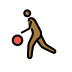 man bouncing ball: medium-dark skin tone Discord emoji — free static PNG download