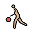 man bouncing ball: medium-light skin tone Discord emoji — free static PNG download