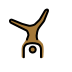 man cartwheeling: medium-dark skin tone Discord emoji — free static PNG download