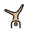 man cartwheeling: medium-light skin tone Discord emoji — free static PNG download