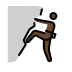 man climbing: dark skin tone Discord emoji — free static PNG download