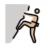 man climbing: medium-light skin tone Discord emoji — free static PNG download