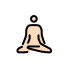 man in lotus position: light skin tone Discord emoji — free static PNG download