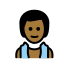 man in steamy room: medium-dark skin tone Discord emoji — free static PNG download