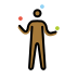 man juggling: medium-dark skin tone Discord emoji — free static PNG download