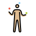 man juggling: medium-light skin tone Discord emoji — free static PNG download