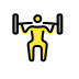 man lifting weights Discord emoji — free static PNG download