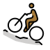 man mountain biking: medium-dark skin tone Discord emoji — free static PNG download