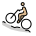 man mountain biking: medium-light skin tone Discord emoji — free static PNG download