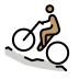 man mountain biking: medium skin tone Discord emoji — free static PNG download