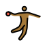 man playing handball: medium-dark skin tone Discord emoji — free static PNG download
