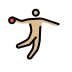 man playing handball: medium-light skin tone Discord emoji — free static PNG download