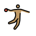 man playing handball: medium skin tone Discord emoji — free static PNG download