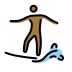man surfing: medium-dark skin tone Discord emoji — free static PNG download