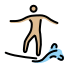 man surfing: medium-light skin tone Discord emoji — free static PNG download