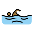 man swimming: medium-dark skin tone Discord emoji — free static PNG download