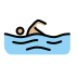 man swimming: medium-light skin tone Discord emoji — free static PNG download