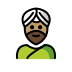 man wearing turban: medium skin tone Discord emoji — free static PNG download