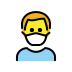 man with medical mask Discord emoji — free static PNG download